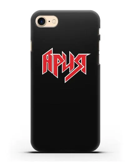 Чехол с логотипом Ария силиконовый для iPhone 8