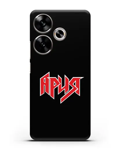 Чехол с логотипом Ария силиконовый для Xiaomi Poco F6