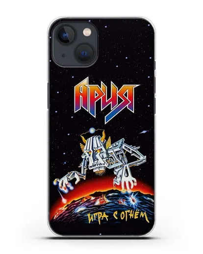 Чехол Ария с изображением альбома Игра с огнём силиконовый для iPhone 13 Mini