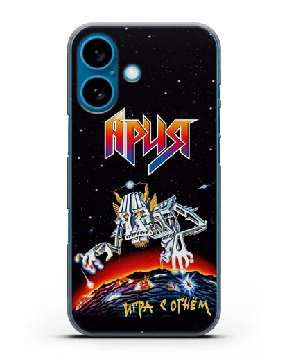 Чехол Ария с изображением альбома Игра с огнём силиконовый для iPhone 16