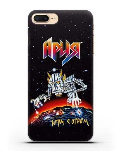 Чехол Ария с изображением альбома Игра с огнём силиконовый для iPhone 7 Plus
