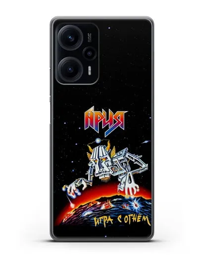 Чехол Ария с изображением альбома Игра с огнём силиконовый для Xiaomi Poco F5