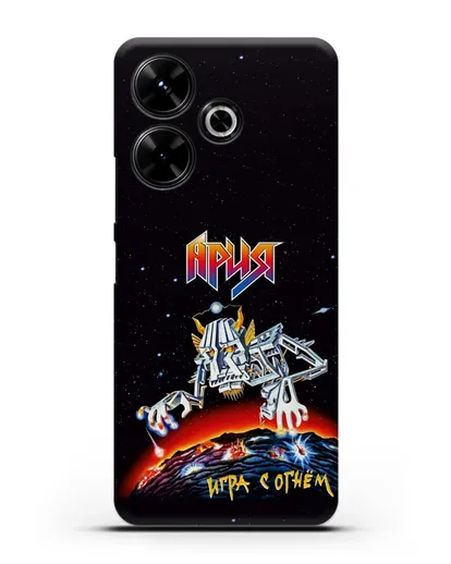 Чехол Ария с изображением альбома Игра с огнём силиконовый для Xiaomi Poco M6