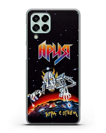 Чехол Ария с изображением альбома Игра с огнём силиконовый для Samsung Galaxy M53 [SM-M536]