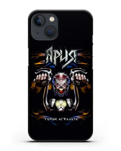 Чехол Ария с изображением альбома Герой асфальта силиконовый для iPhone 13
