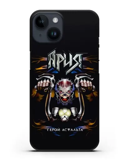 Чехол Ария с изображением альбома Герой асфальта силиконовый для iPhone 14