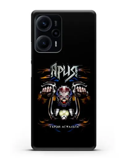 Чехол Ария с изображением альбома Герой асфальта силиконовый для Xiaomi Poco F5
