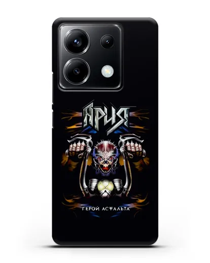 Чехол Ария с изображением альбома Герой асфальта силиконовый для Xiaomi Poco X6