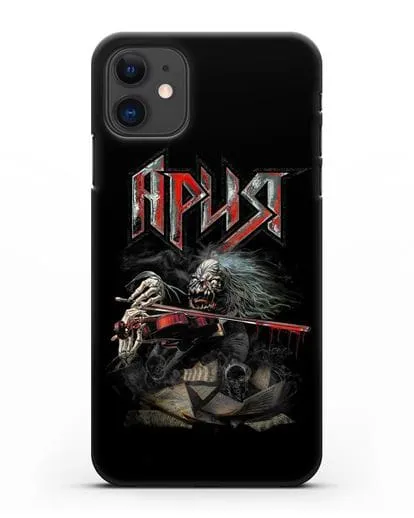 Чехол с иллюстрацией группы Ария силиконовый для iPhone 11