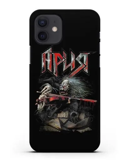 Чехол с иллюстрацией группы Ария силиконовый для iPhone 12