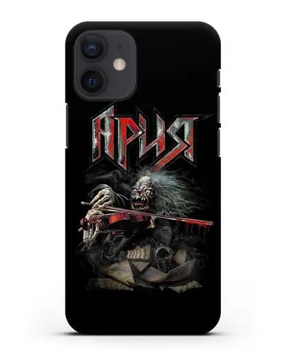 Чехол с иллюстрацией группы Ария силиконовый для iPhone 12 mini