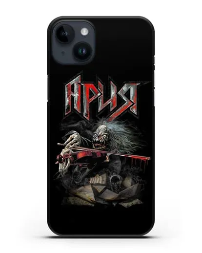 Чехол с иллюстрацией группы Ария силиконовый для iPhone 14 Plus