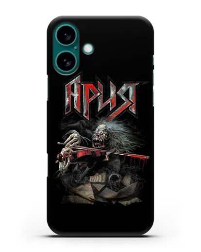 Чехол с иллюстрацией группы Ария силиконовый для iPhone 16 Plus