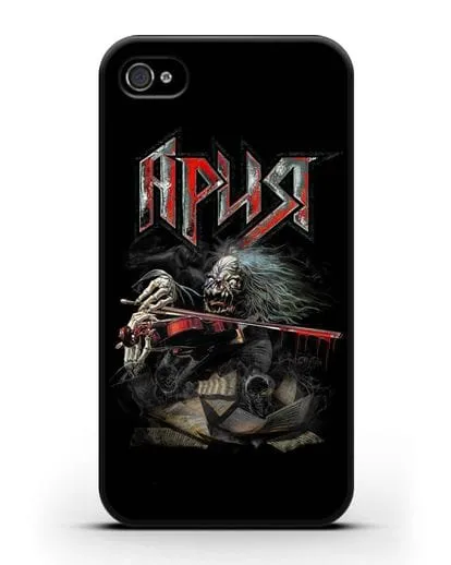 Чехол с иллюстрацией группы Ария силиконовый для iPhone 4/4s
