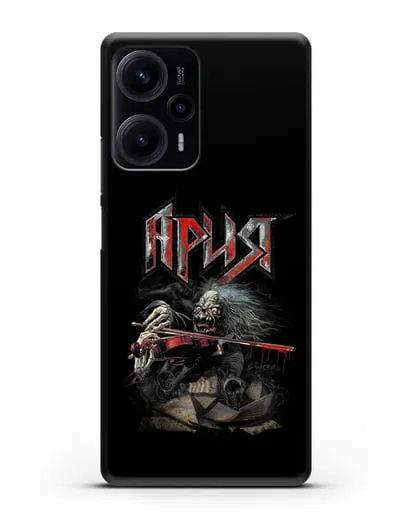 Чехол с иллюстрацией группы Ария силиконовый для Xiaomi Poco F5