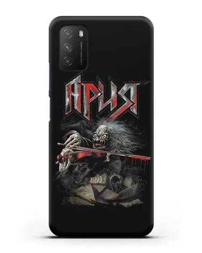 Чехол с иллюстрацией группы Ария силиконовый для Xiaomi Poco M3