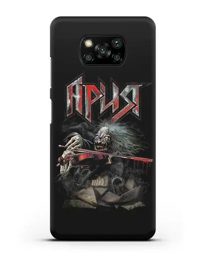 Чехол с иллюстрацией группы Ария силиконовый для Xiaomi Poco X3