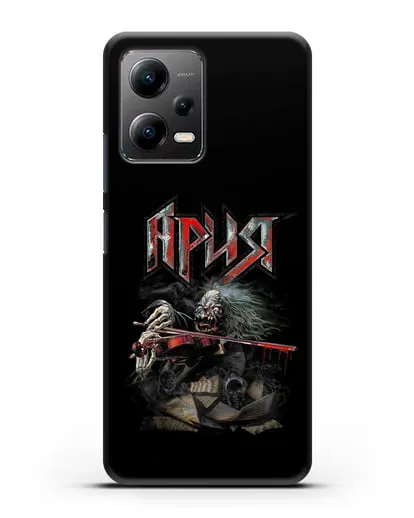 Чехол с иллюстрацией группы Ария силиконовый для Xiaomi Poco X5