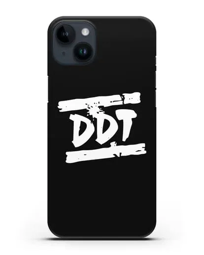 Чехол с логотипом ДДТ силиконовый для iPhone 14 Plus