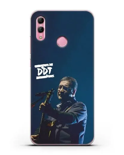 Чехол с логотипом ДДТ и фотографией Юрия Шевчука силиконовый для Honor 10 Lite