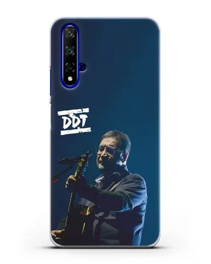 Чехол с логотипом ДДТ и фотографией Юрия Шевчука силиконовый для Honor 20