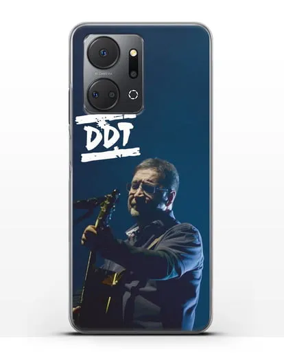 Чехол с логотипом ДДТ и фотографией Юрия Шевчука силиконовый для Honor X7a