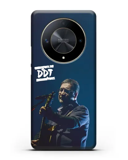 Чехол с логотипом ДДТ и фотографией Юрия Шевчука силиконовый для Honor X9b