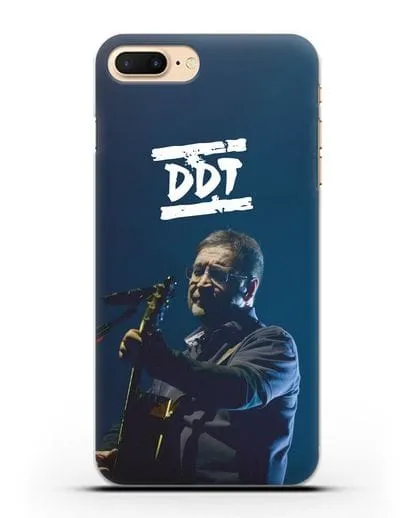 Чехол с логотипом ДДТ и фотографией Юрия Шевчука силиконовый для iPhone 7 Plus