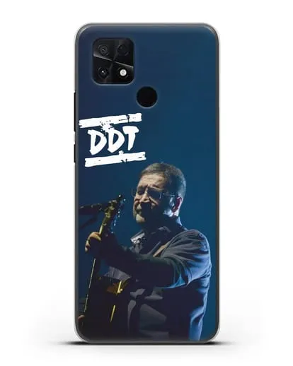 Чехол с логотипом ДДТ и фотографией Юрия Шевчука силиконовый для Xiaomi Poco C40