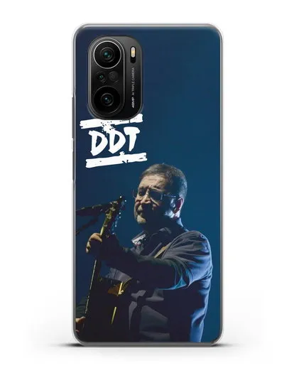 Чехол с логотипом ДДТ и фотографией Юрия Шевчука силиконовый для Xiaomi Poco F3 Pro