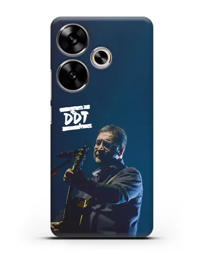 Чехол с логотипом ДДТ и фотографией Юрия Шевчука силиконовый для Xiaomi Poco F6