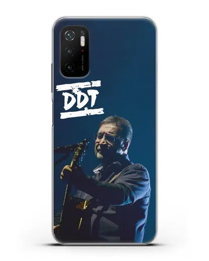 Чехол с логотипом ДДТ и фотографией Юрия Шевчука силиконовый для Xiaomi Poco M3 Pro