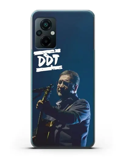 Чехол с логотипом ДДТ и фотографией Юрия Шевчука силиконовый для Xiaomi Poco M5