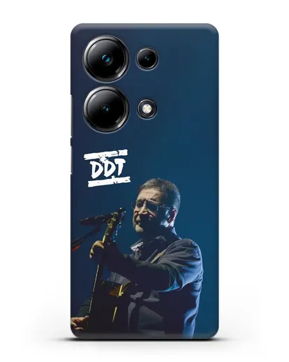 Чехол с логотипом ДДТ и фотографией Юрия Шевчука силиконовый для Xiaomi Poco M6 Pro