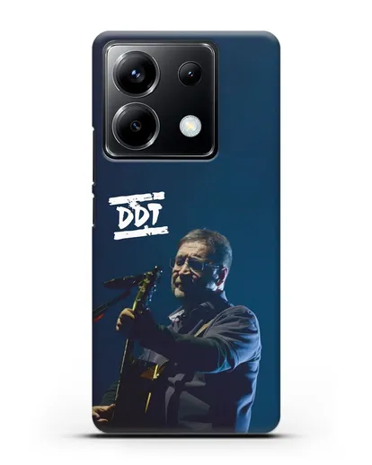 Чехол с логотипом ДДТ и фотографией Юрия Шевчука силиконовый для Xiaomi Poco X6