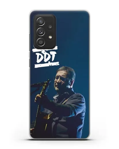 Чехол с логотипом ДДТ и фотографией Юрия Шевчука силиконовый для Samsung Galaxy A53