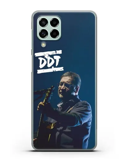 Чехол с логотипом ДДТ и фотографией Юрия Шевчука силиконовый для Samsung Galaxy M53 [SM-M536]