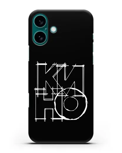 Чехол с символикой Кино силиконовый для iPhone 16 Plus