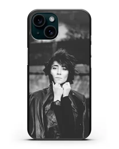 Чехол с фотографией Земфиры силиконовый для iPhone 15