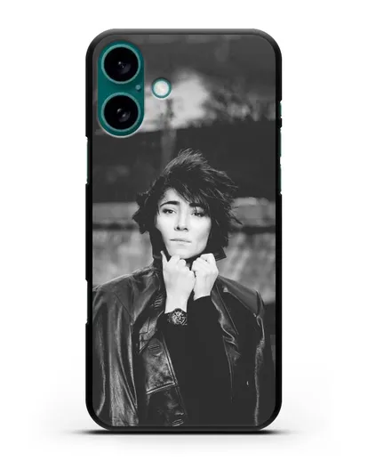 Чехол с фотографией Земфиры силиконовый для iPhone 16 Plus