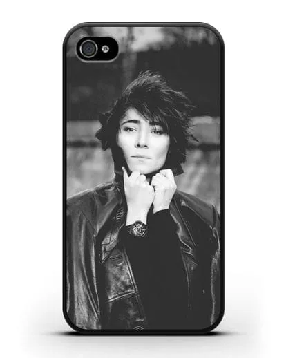 Чехол с фотографией Земфиры силиконовый для iPhone 4/4s