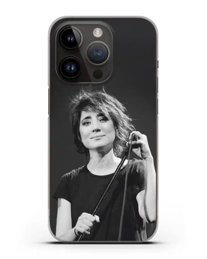 Чехол с изображением Земфира силиконовый для iPhone 14 Pro