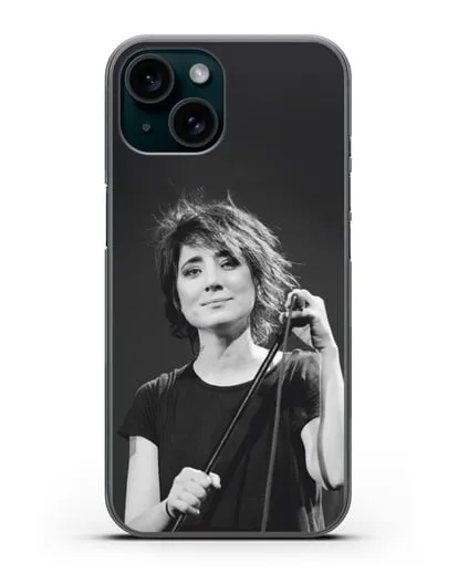 Чехол с изображением Земфира силиконовый для iPhone 15