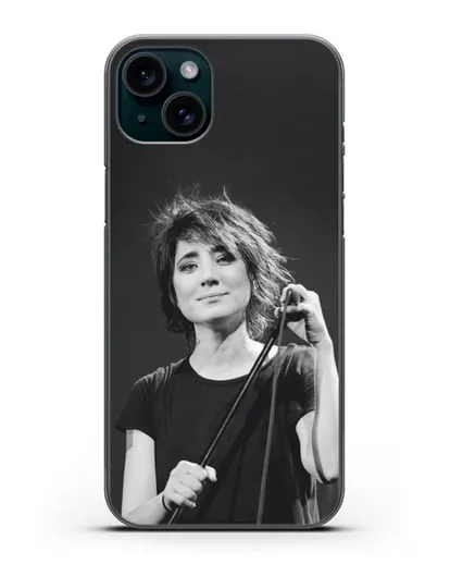 Чехол с изображением Земфира силиконовый для iPhone 15 Plus