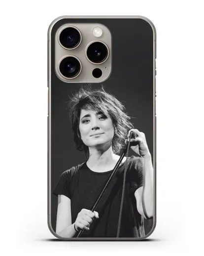 Чехол с изображением Земфира силиконовый для iPhone 15 Pro