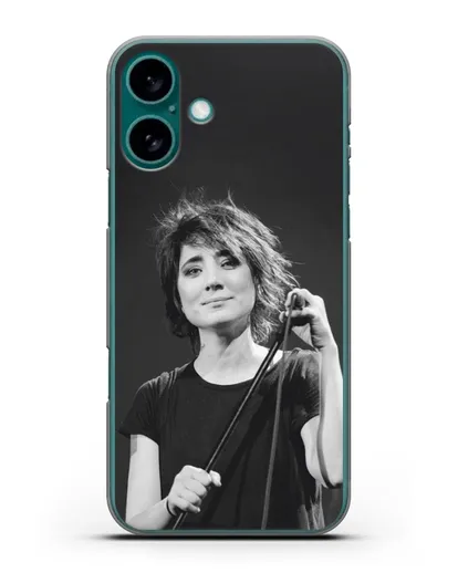 Чехол с изображением Земфира силиконовый для iPhone 16 Plus