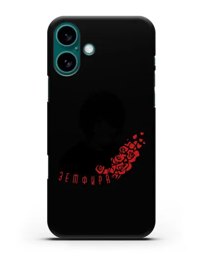 Чехол с картинкой Земфира силиконовый для iPhone 16 Plus