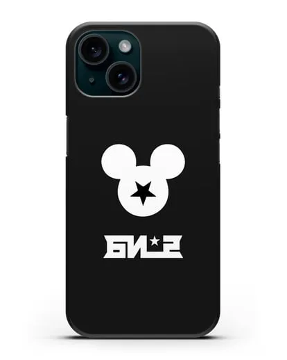 Чехол с логотипом БИ-2 силиконовый для iPhone 15