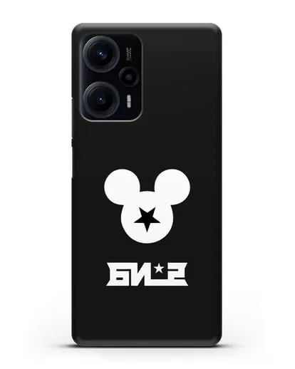 Чехол с логотипом БИ-2 силиконовый для Xiaomi Poco F5