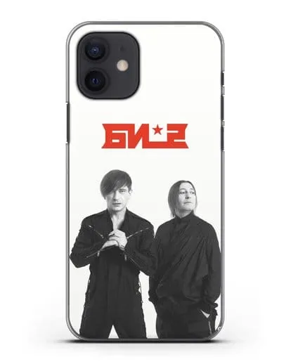 Чехол с фотографией солистов группы БИ-2 силиконовый для iPhone 12